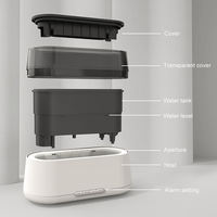 Nouveau design, diffuseur d'huiles essentielles électrique USB en plastique, humidificateur innovant à simulation de flamme, fonction minuterie, veilleuse domestique
