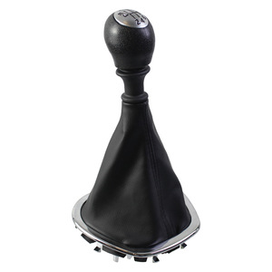 Renault Trafic 3ii Vivar Gear <b>Shift</b> <b>Knob</b> Black Leather Ergonomic 2014-2023 Manual Transmission Lever Head - Product Image 1