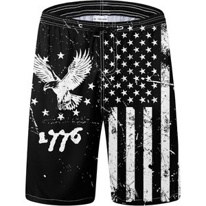 Trajes de Baño Personalizados para Hombre, Shorts de Secado Rápido con Bolsillos, Ropa de Playa Transpirable, 100% Poliéster con Estampado por Sublimación - Product Image 1