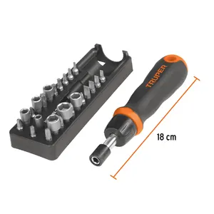 BOX 3 Tournevis à cliquet avec 17 embouts et 7 douilles, TRUPER - Product Image 3