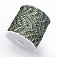 Corde de parachute de tente en polyester nylon durable personnalisée 7 brins 50m 4mm corde de tente de camping tressée cordon de camping pour corde de randonnée