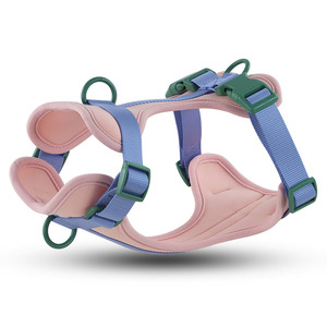 Sin Bloqueo de color Transpirable Capa de aire Malla Chaleco para mascotas Arnés Correa para perro con soporte para bolsa de caca Fácil de limpiar 4 en 1 - Product Image 2