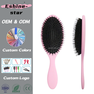 Private Label Bristle Boar Paddle Hair Extension <strong>Brush</strong> Custom Logo Wet ABS Paddle Wig Detangle <strong>Blowdry</strong> <strong>Brush</strong> for Women - Product Image 1