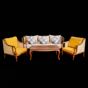 Ensemble de canapé modulable en bois de frêne avec coussin oreiller et coin caractéristiques intérieur-extérieur pour la maison centre commercial hôtel utilisation pour villas - Product Image 1