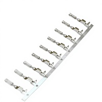 Conector Automotriz Doméstico Lanshuo 770520-1 de Latón, Terminales Enchapados en Estaño de 12V, Componente Enchufable, Terminación por Crimpado para Cable de 16-20 AWG