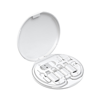 Kit de câbles USB et adaptateur de charge 6-en-1 multifonctionnel portable 3A PD 60W pour voyage, avec boîte de rangement – Approvisionnement direct usine à prix abordable