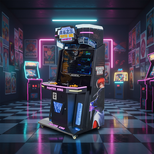 Machine de frappe de boxe en bois de qualité professionnelle pour jeu d'arcade commercial et divertissement à deux joueurs - Product Image 5