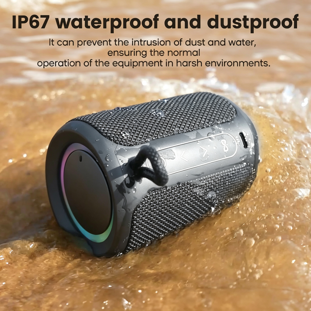 Factory OEM ODM Waterproof Battery Powered Low Output Wireless Speaker Outdoor Portable Subwoofer Custom Shape Logo APP Support