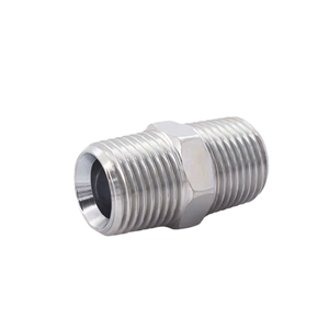 ข้อต่อท่ออุตสาหกรรมขนาด 1/2" - 2"  ทำจากเหล็กกล้าไร้สนิมชุบสังกะสี พร้อมข้อต่อแบบขยาย  ผลิตด้วยเทคนิคการหล่อแบบ NPT/BSP - Product Image 1