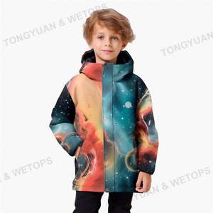 Vêtements personnalisés 4-18 <span class=keywords><strong>ans</strong></span> enfants vestes automne manteau enfant en bas âge vêtements d'extérieur garçons filles enfants capuche doudounes enfants adolescent manteau - Product Image 6