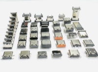 Conector Hembra USB Tipo C de 6 Pines JLC, Carcasa de Cobre de 16 Pines, IP00, Aplicación PCB, Conector de Carga
