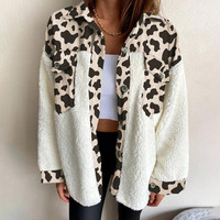 Chemisier-veste surdimensionné en flanelle à carreaux et patchwork sherpa pour femme, col à revers, chaud, personnalisé, grandes tailles, vêtement d'extérieur décontracté pour l'hiver