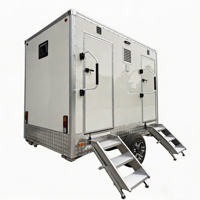 Toilettes de luxe portables pour extérieur, remorques sanitaires publiques, toilettes mobiles à vendre