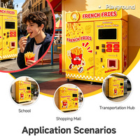 Fábrica YISO fabrica máquinas expendedoras automáticas de papas fritas frescas para uso comercial, máquinas automáticas de papas fritas.