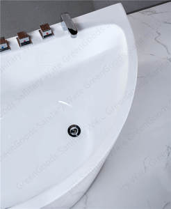 Bañeras sencillas y útiles para la familia, blancas, de esquina, independiente, de 1400x750mm, <span class=keywords><strong>venta</strong></span> de fábrica - Product Image 4