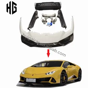 람보르기니 Huracan LP580 LP610 개조 업그레이드 EVO 스타일 리어 스포일러 바디 키트 용 자동차 바디 키트 범퍼