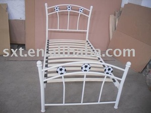 2015 Bazhou Unique Football <span class=keywords><strong>Cadre</strong></span> de Lit En Métal avec <span class=keywords><strong>Latte</strong></span> En <span class=keywords><strong>Bois</strong></span> Mobilier De Chambre - Product Image 3