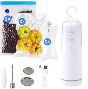 Mini pompe à vide de compression USB, machine à vide portative rechargeable pour la conservation des aliments secs et humides, scelleuse sous vide - Product Image 4