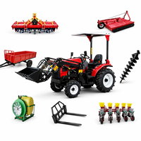 Tracteur compact rotatif de 35 CV pour l'ameublissement du sol des vergers, la préparation des terres de jardin et l'agriculture