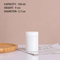 Offre Spéciale – Pot en Verre Mat Écologique Anti-Odeur et Résistant aux Enfants, 60ml, 90ml, 120ml, 150ml, 180ml, pour Rangement de Capsules et Pilules
