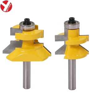 8 ด้ามจับขอบกรอบ Tenon เครื่องตัดเกรดสูงขอบกรอบ Tenon ทังสเตนเหล็ก<span class=keywords><strong>ไม้</strong></span> Router บิต - Product Image 1