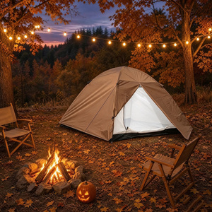 Carpa de Senderismo Ultraligera para 2-3 Personas, Carpa de Camping Impermeable de Doble Capa con Estructura de Fibra de Vidrio, Carpa para Exteriores de 4 Estaciones, Logotipo Personalizado - Product Image 5