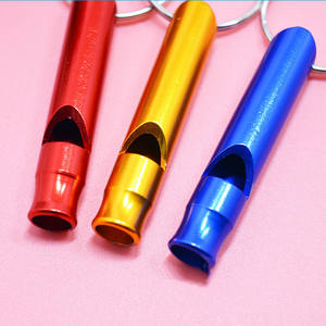 Silbato de Supervivencia Multifuncional de Aluminio con Llavero para Camping, Senderismo, Herramientas para Exteriores, Silbato de Entrenamiento - Product Image 5