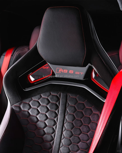 Car Luxury Sport Racing <b>Seat</b> Custom Carbon Fiber Leather <b>Cover</b> Bucket Upgrade RS <b>Seats</b> for <b>A3</b> A5 A6 A7 Q3 Q5 Q7 Q8 - Product Image 2