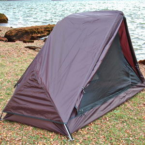 Ultra-leggero quattro stagioni poliestere eco-friendly vertice tenda antipioggia e Sunproof con due porte durevole per la singola persona - Product Image 2