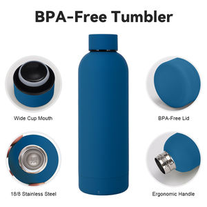 ZREGGUR 350ml 500ml 750ml Nouvelle Conception Bouteille d'Eau de Sport de Luxe en Acier Inoxydable avec Paille Gourde Sportive Bouteille de Boisson - Product Image 4