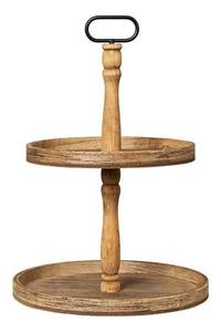 Support à gâteau en bois sur mesure OEM, surface polie de forme ronde, pour la présentation de gâteaux, destiné aux exportateurs - Product Image 5