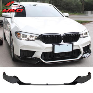 Adapté aux BMW Série 5 G30 17-20 Berline, lèvre de pare-chocs avant style M5 non peinte noire, PP haute qualité, accessoire extérieur - Product Image 1