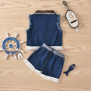 Mode vêtements ensembles bébé garçon <span class=keywords><strong>fille</strong></span> automne enfant <span class=keywords><strong>ensemble</strong></span> filles 1 <span class=keywords><strong>ans</strong></span> jean enfants couleur bloc tenue - Product Image 5