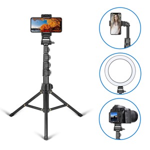 Zhuomei E168 Máy ảnh chụp trực tiếp ngoài trời cầm tay lưới màu đỏ mới Chân máy âm thanh nhanh Lắc vật liệu hợp kim nhôm bền - Product Image 2