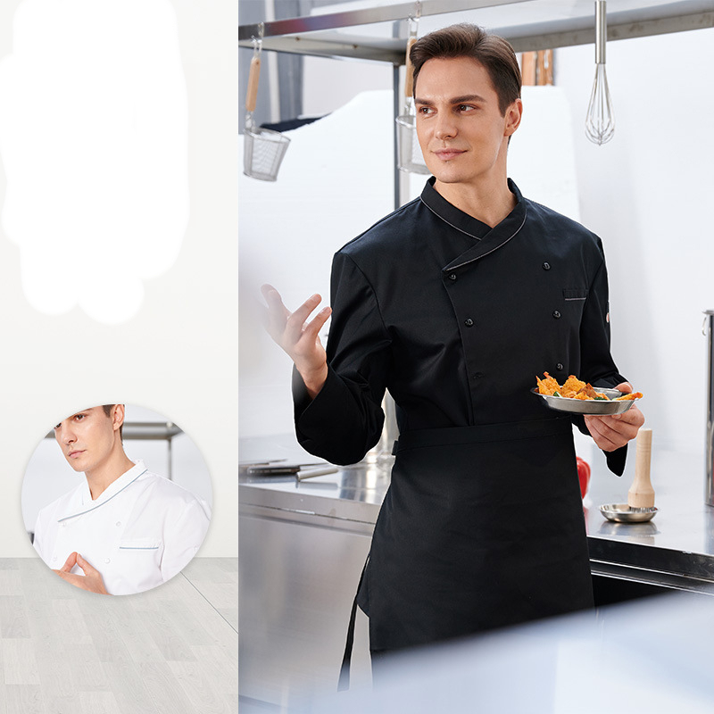 Gold Line Short Sleeved Chef Uniform