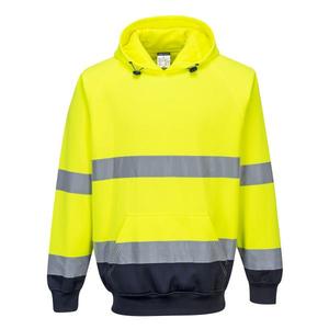PORTWEST - B316YNRXXXL Sudadera con capucha azul marino/amarillo bicolor de alta visibilidad-EAN 5036108319701 WORKWEAR de 2017 - Product Image 1