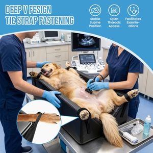Tapis <span class=keywords><strong>de</strong></span> positionnement pour échographie canino-felino, coussin immobilisateur pour radiographie vétérinaire, avec housse en PU imperméable et mousse à faible atténuation, vente en gros - Product Image 5