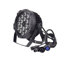 Lumière led de scène DMX de 12 w 18x18, éclairage de scène étanche ip65 rgbwa uv 6 en 1