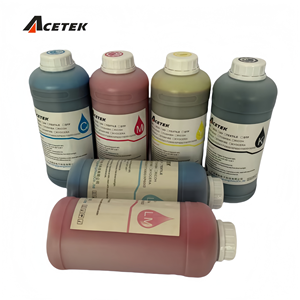 Acetek 100% Original seis colores Eco solvente tinta de gran formato para DX5 DX7 DX11 TX800 XP600 I3200 cabezal de impresión - Product Image 1