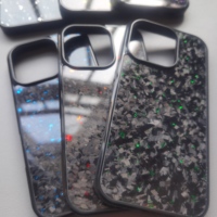 Coque de téléphone en fibre de carbone magnétique, aramide, mince, rigide, en PC, résine, fibre de carbone pour iPhone 16 Pro Max