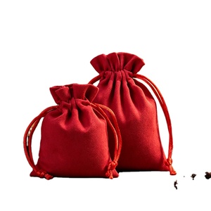 Sac à poussière en velours flanelle OEM d'usine avec cordon de serrage, logo personnalisé, pochette de rangement souple, housse de protection multi-usages pour chaussures et vêtements - Product Image 1