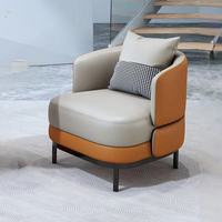 Ensemble de fauteuils modernes en forme d'arc avec table basse à pieds coniques, style américain, pour appartement, zone de réception, chaise d'attente