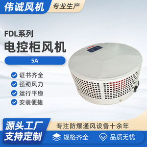 Ventilador de Refrigeración para Gabinete de Control FDL-5A, Acero al Carbono, CA, a Prueba de Explosiones, para Gabinete Eléctrico - Product Image 3