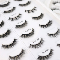 Faux cils effet naturel, cils vaporeux, cils œil de chat, faux cils en vison synthétique, cils en bande volumineux, personnalisables avec logo