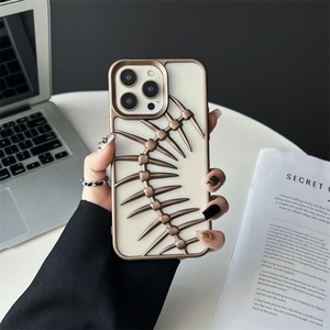 Funda de Lujo 3D con Diseño de Espina de Pescado, Refrigerante, Mate, para iPhone 16 15 14 13 12 11 Pro Max Plus, Disipación de Calor, Antigolpes, con Recubrimiento - Product Image 6
