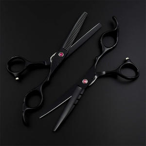 Tijeras de Entresacar Red Blade de 6 Pulgadas, Acero Inoxidable, Cabeza Recta, para Peluquería, para Diestros, Grado Profesional - Product Image 2