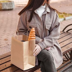 Kraft Paper Gift <b>Bags</b> Bulk with Handles Ideal for Shopping Packaging Retail Party Wedding Recycled Business Paper Gift <b>Bags</b> - Product Image 5