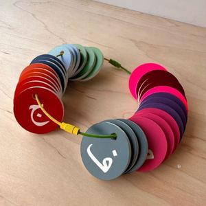 Islamic Ramadan Decoration Ring Bound Learning Tool Arabic <b>Alphabet</b> Flash Cards - Product Image 3