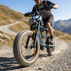 Bicicleta Eléctrica de Montaña con Llantas Anchas para Subir Colinas, con Transmisión de 7 Velocidades, Modelo Switchback Cruiser para Aventuras en Caminos de Montaña - Product Image 2