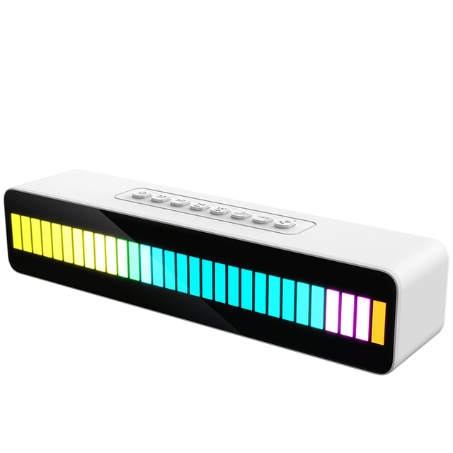 New Wireless Portable Speaker Music Audio LED Lights Spectrum Colorful TWS Bass Gaming Speaker